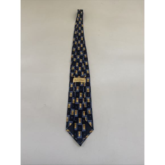 Villa Bolgheri Mens Silk Tie Vintage Made in‎ Italy Necktie Retro - Picture 3 of 8